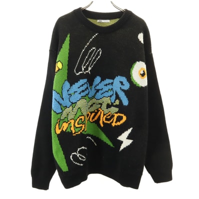 ZARA ザラ 長袖 セーター M ブラック