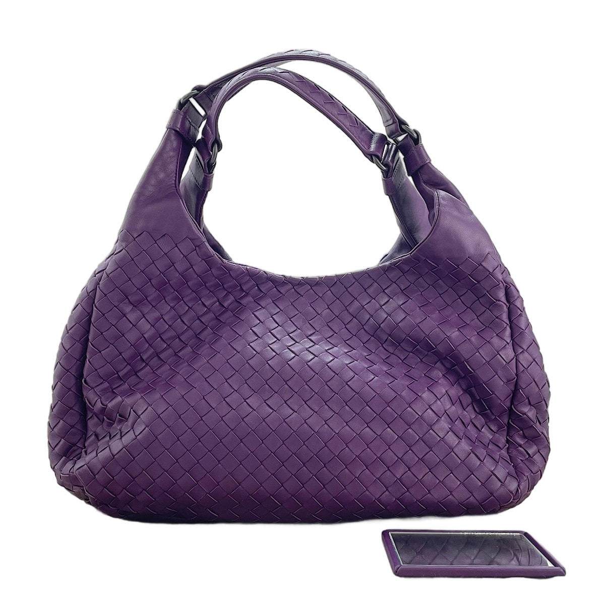 ボッテガヴェネタ BOTTEGAVENETA レザー イントレチャート ショルダーバッグ【中古】