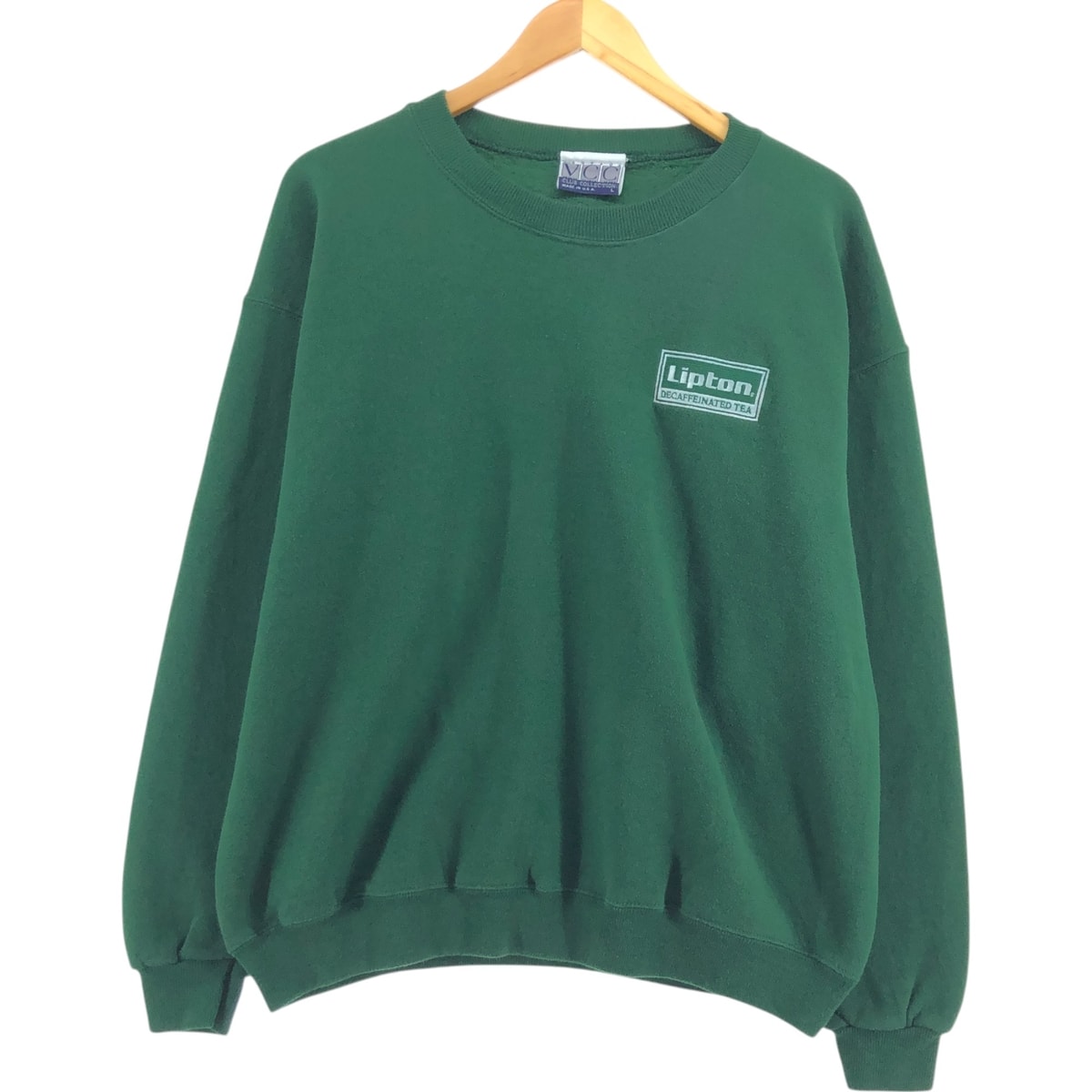 古着 90年代 ヘインズ Hanes Lipton リプトン アドバタイジング スウェットシャツ トレーナー USA製 メンズL相当 ヴィンテージ/eaa514419