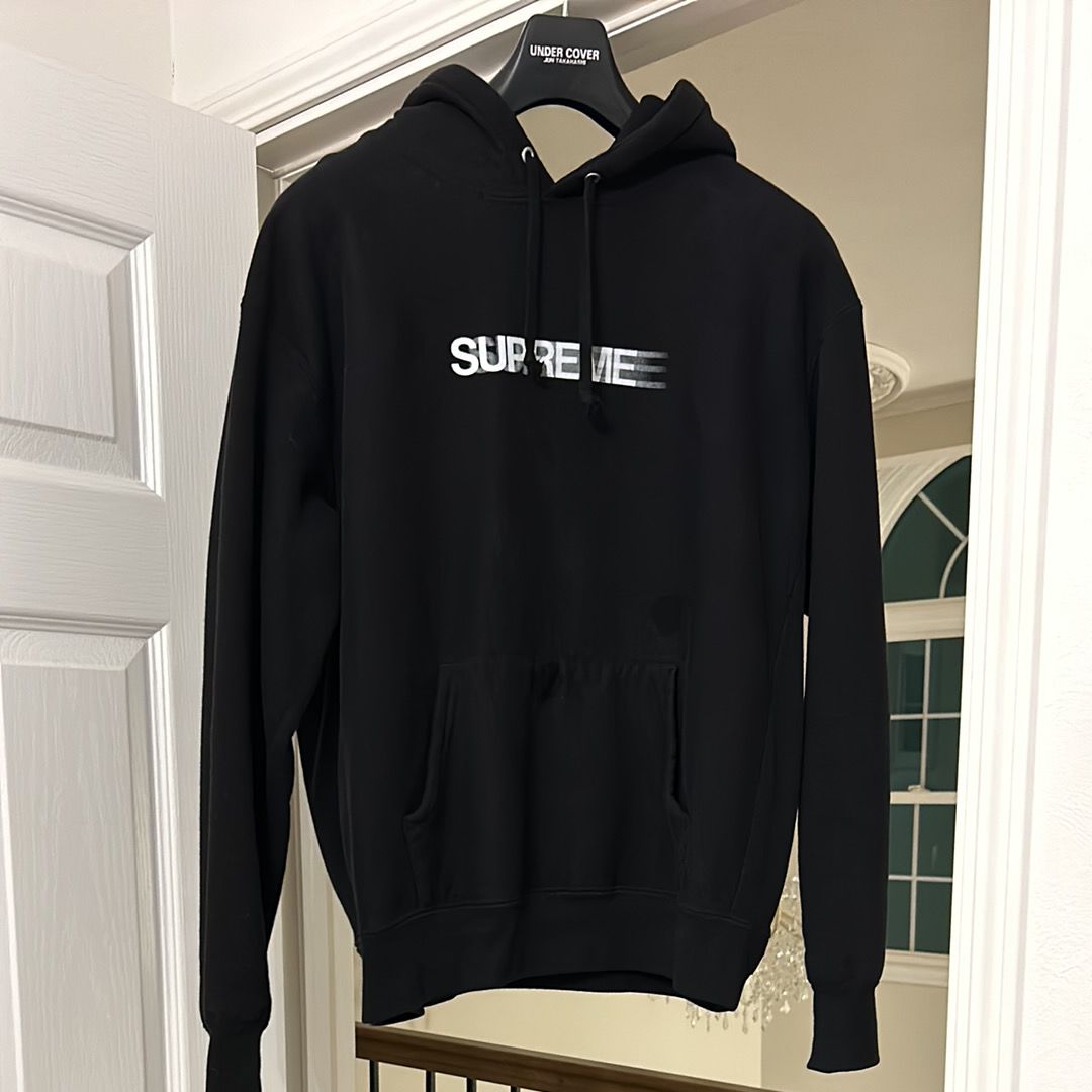 Supreme Motion Logo Hooded Sweatshirt "Black" (23SS)