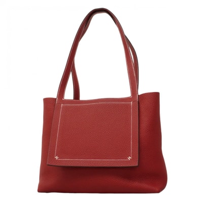 【6da0011】エルメス トートバッグ カバセリエ31 トリヨンクレマンス ルージュグレナ Z刻印【中古】レディース