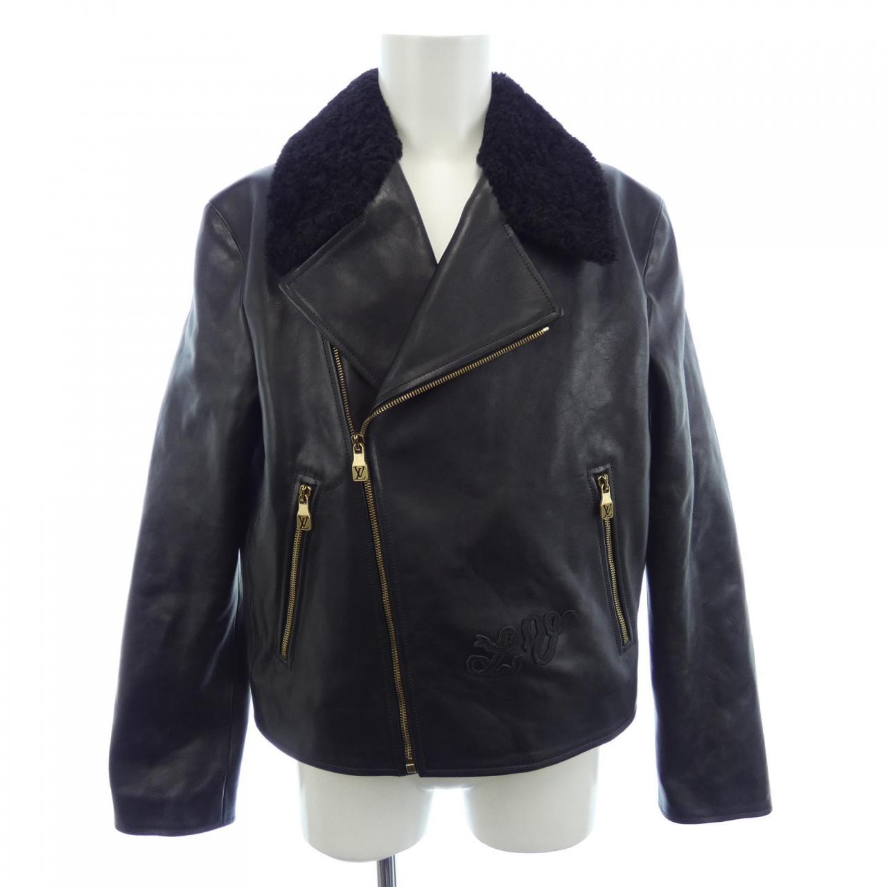 ルイヴィトン LOUIS VUITTON レザーライダースジャケット