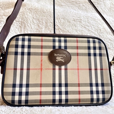 BURBERRY バーバリー カメラバッグ ショルダーバッグ ノバチェック ロゴ