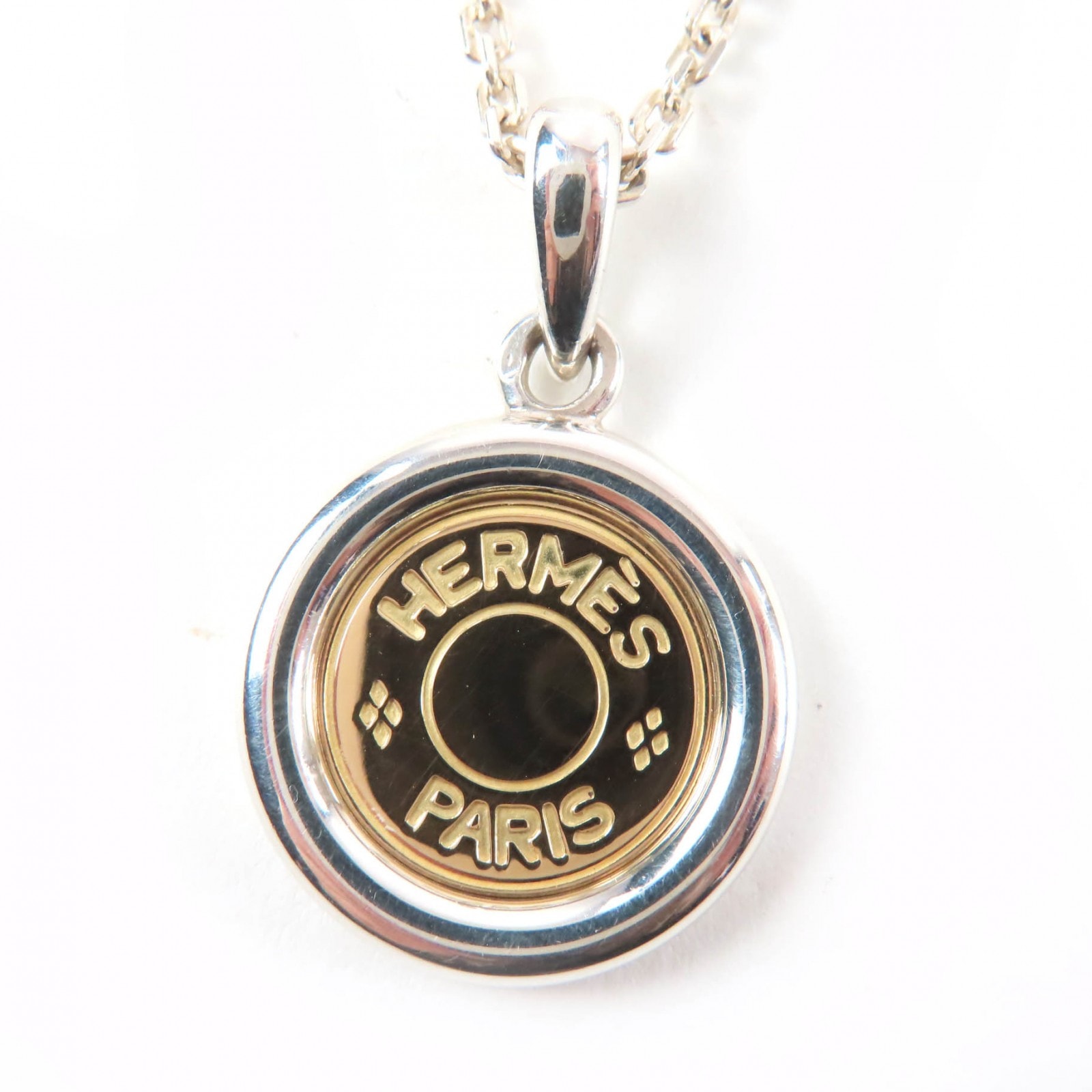 美品 エルメス ネックレス シルバー レディース