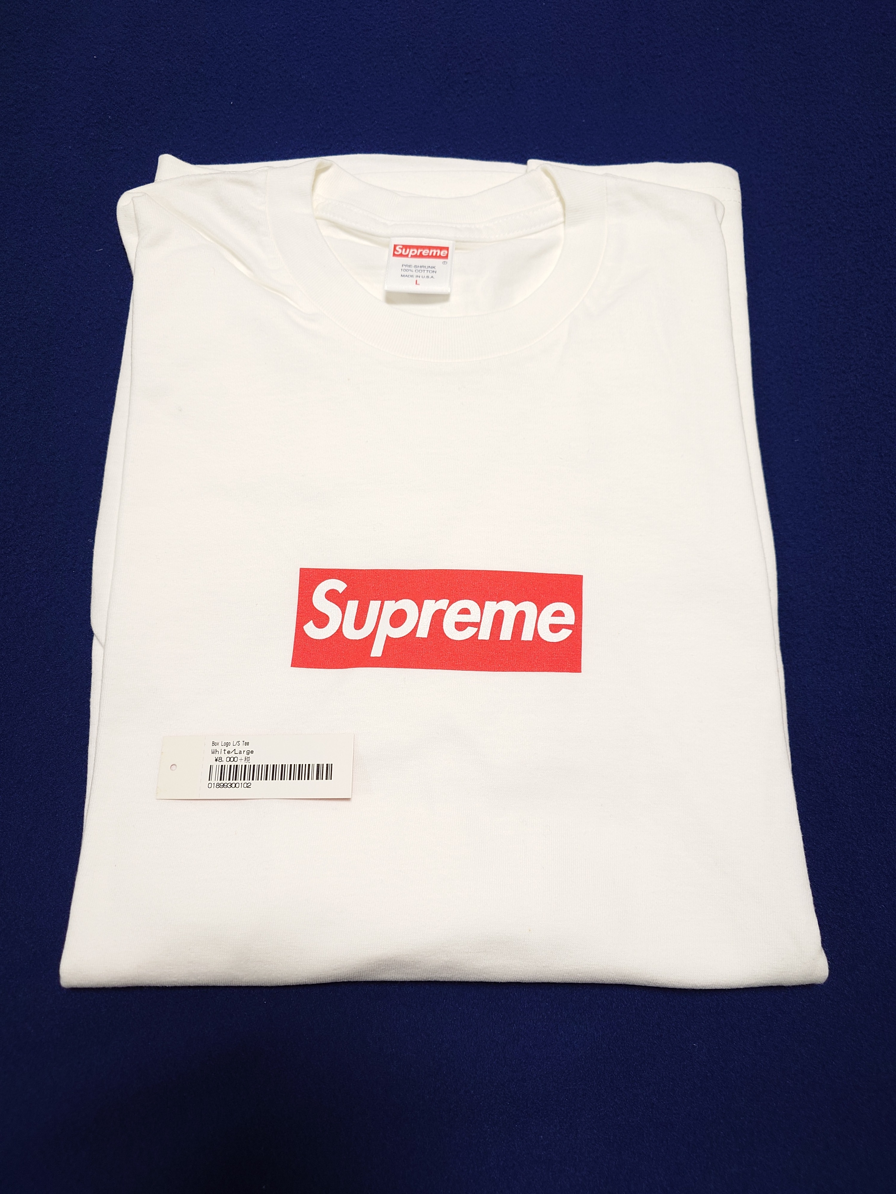 Supreme Box Logo L/S Tee "White"