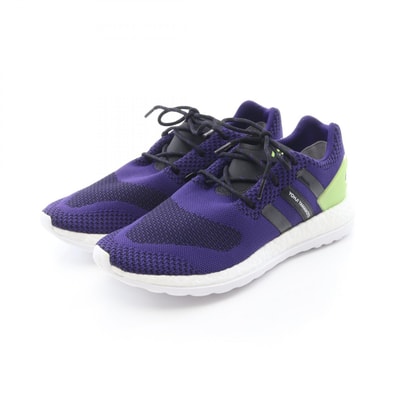 ワイスリー Y-3 PURE BOOST ZG KNIT スニーカー 靴 ファブリック メンズ パープル系 / グリーン系 AQ5730 【中古】