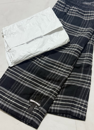 Chrome Hearts After School Flannel Shorts "Grey/Black"
