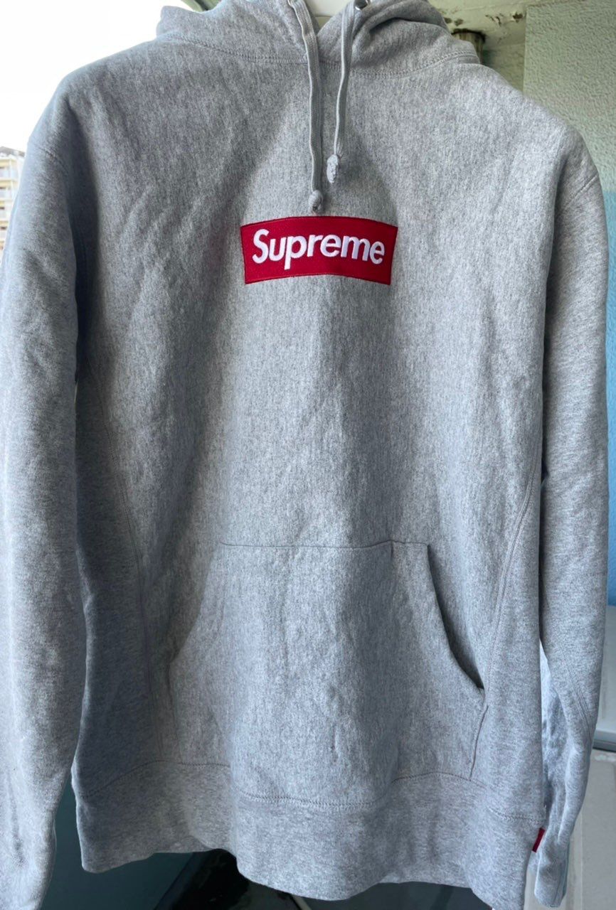 Supreme Box Logo Hooded Sweatshirt "Heather Grey" (16FW)