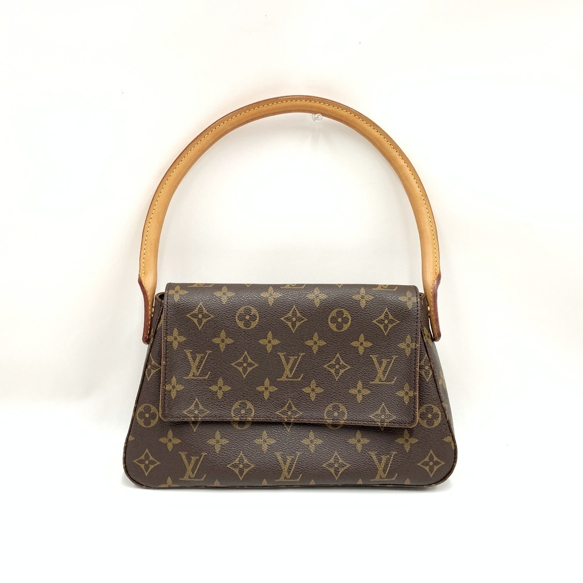 〇〇LOUIS VUITTON ルイヴィトン モノグラム ミニ ルーピング セミショルダーバッグ M51147 ブラウン