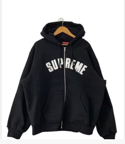 Supreme Arc Thermal Zip Up Hooded Sweatshirt "Black"