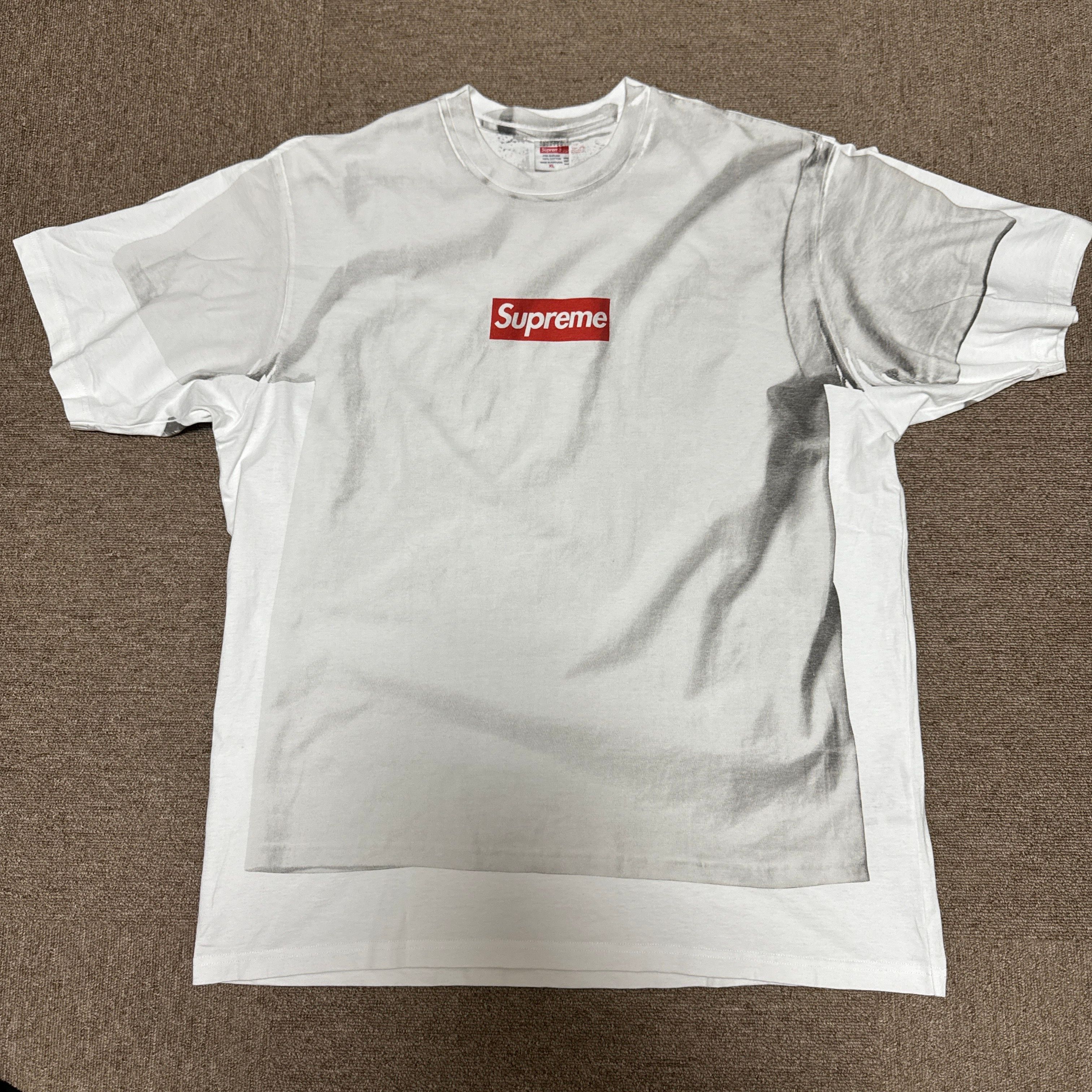 Supreme x MM6 Maison Margiela Box Logo Tee "White"