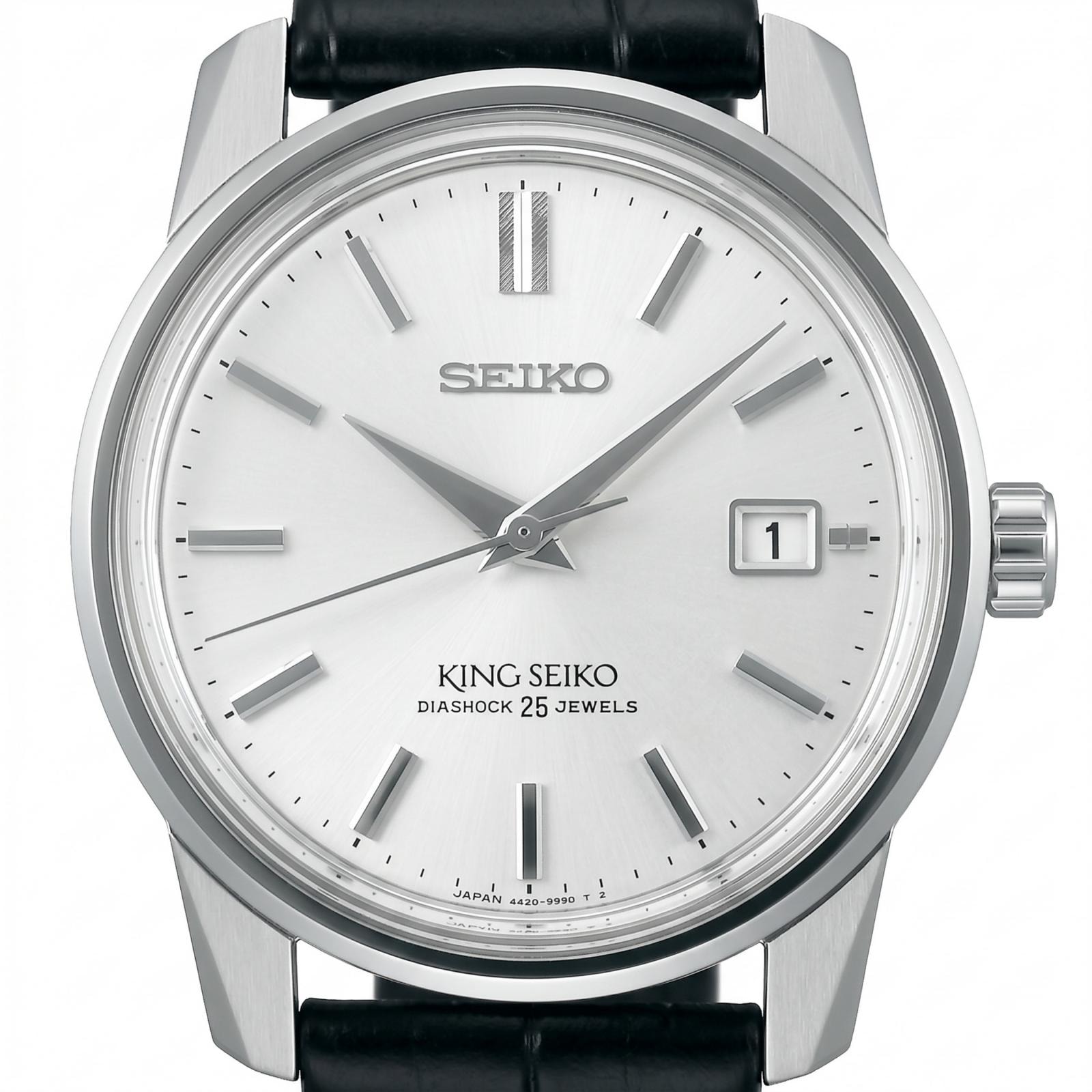美品 SEIKO セイコー キングセイコー 創業140周年記念限定モデル SDKA001/6L35-00D0 腕時計 ステンレススチール/クロコダイル シルバー 自動巻き シルバー文字盤 メンズ【中古】