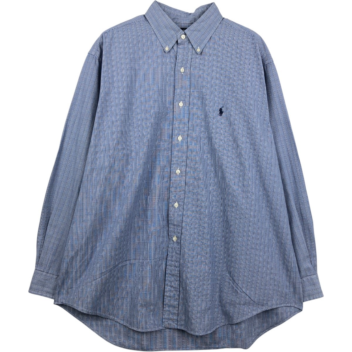 古着 ラルフローレン Ralph Lauren 長袖 ボタンダウンチェックシャツ メンズXL相当/eaa661289