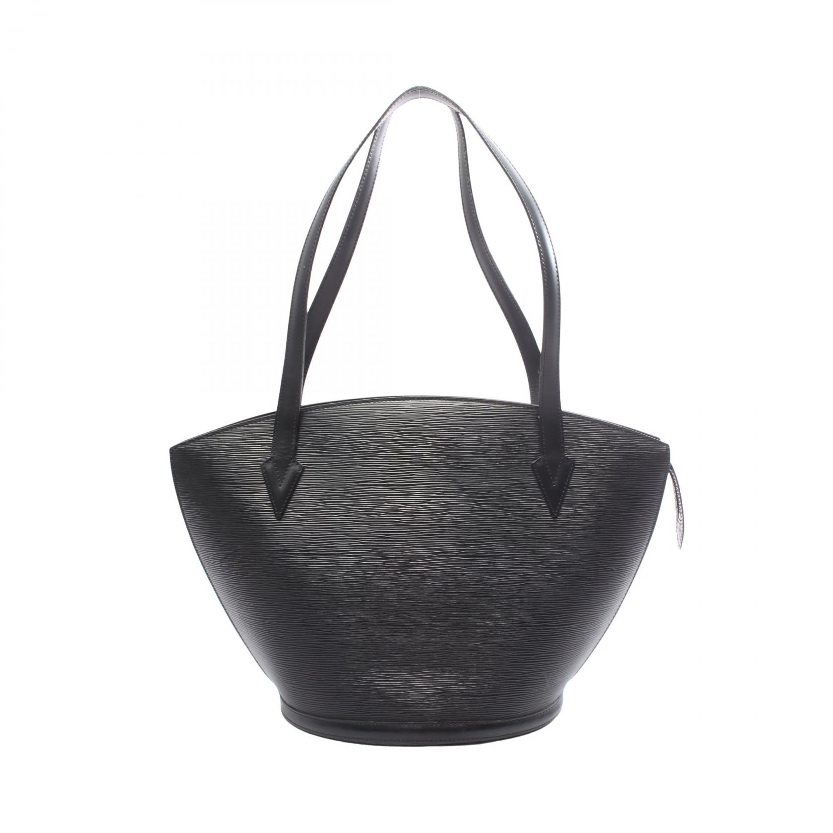 ルイ・ヴィトン LOUIS VUITTON サンジャック ショッピング エピ ノワール ショルダーバッグ バッグ レザー レディース ブラック系 M52262 【中古】