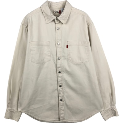 古着 90~00年代 リーバイス Levi's JEANS 長袖 デニムシャツ メンズM相当 ヴィンテージ/eaa652035