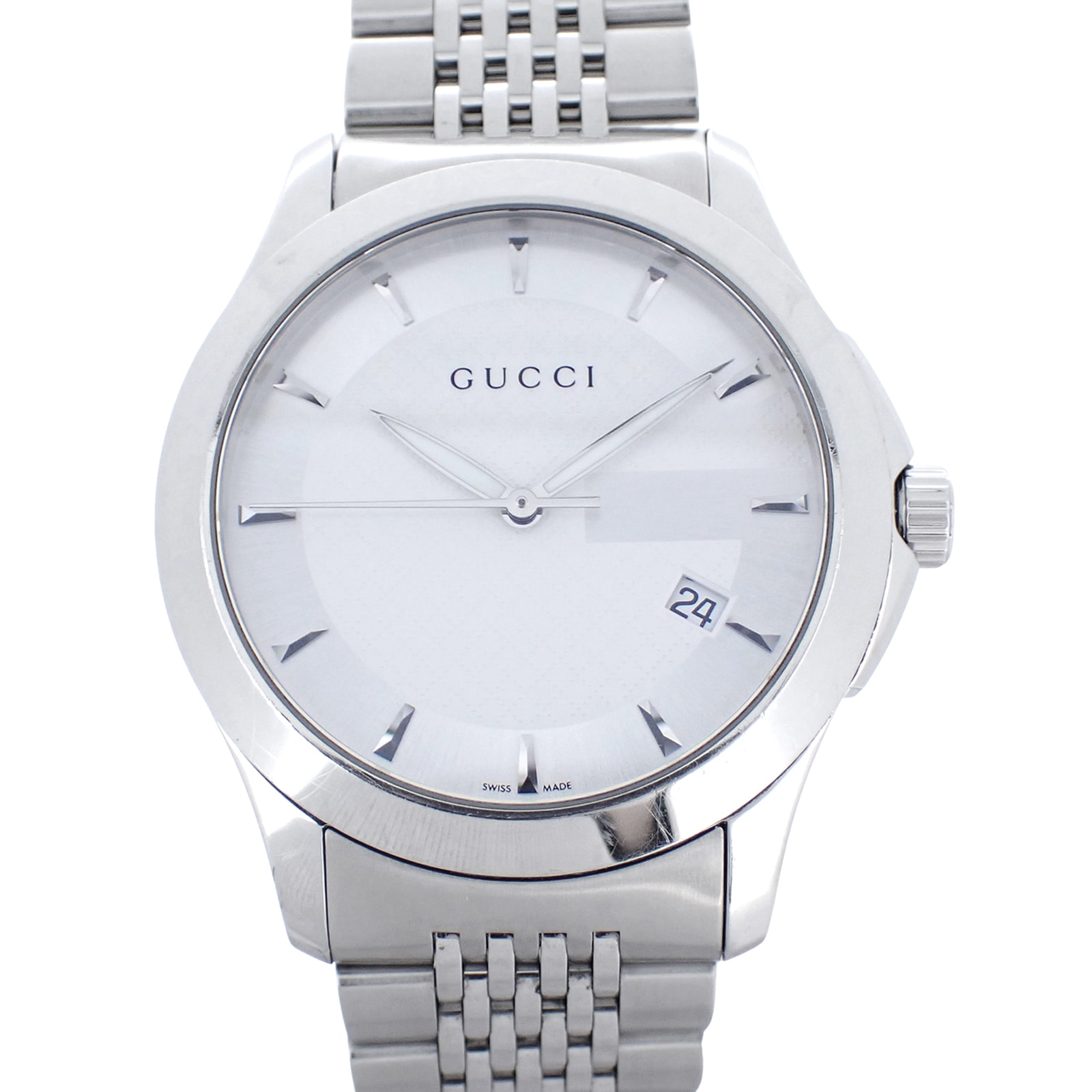 GUCCI グッチ  Gタイムレス デイト  126.4  クォーツ  メンズ 腕時計