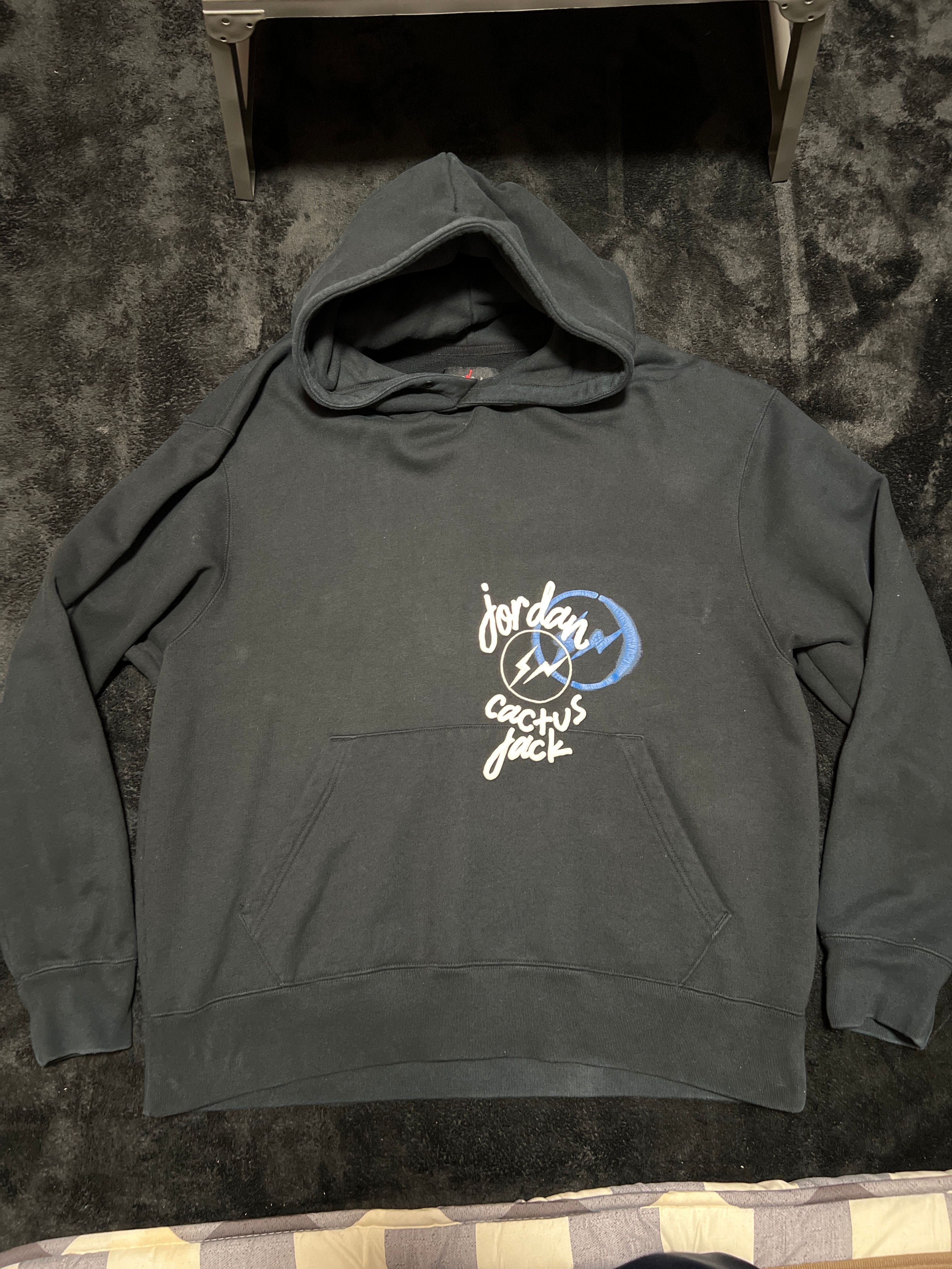 Air Jordan Travis Scott Fragment Hoodie "Black"