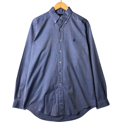 古着 ラルフローレン Ralph Lauren YARMOUTH 長袖 ボタンダウンシャツ メンズM相当/eaa568523