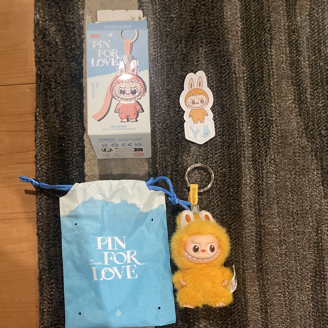 POP MART THE MONSTERS (LABUBU) Pin for Love Series-Vinyl Plush Pendant (N-Z) Y