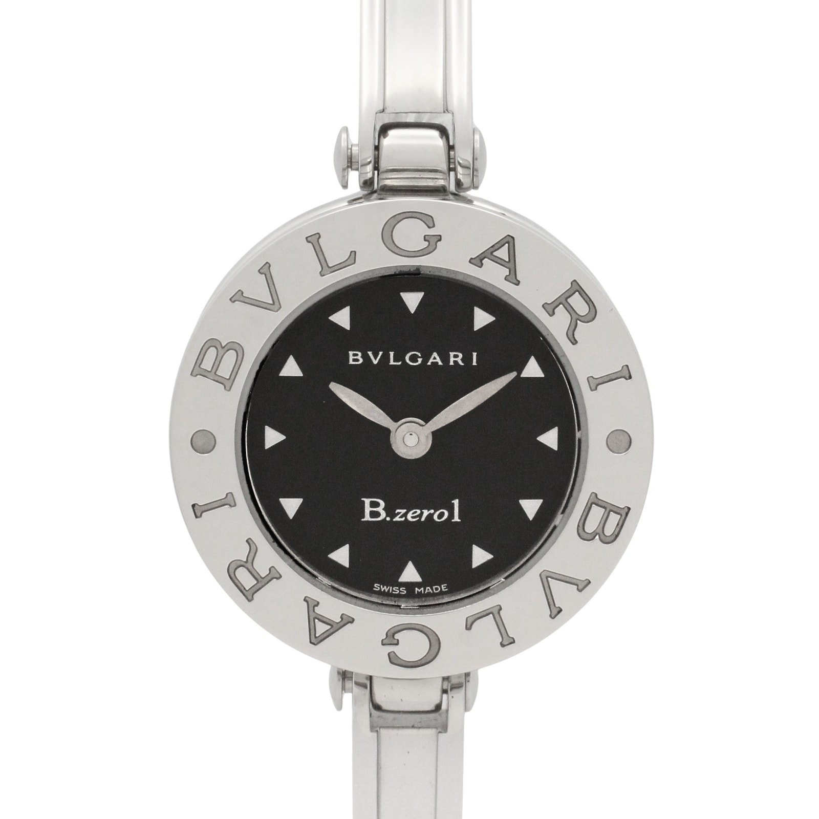 ブルガリ BVLGARI B-zero1 腕時計 時計 ステンレススチール レディース ブラック系 BZ22S 【中古】