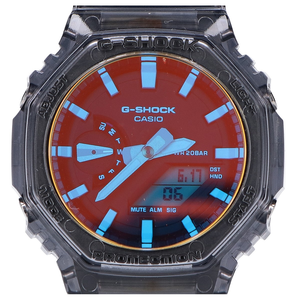 ジーショック 【美品】GA-2100TLS-8AJF ANALOG-DIGITAL 2100 Series カーボンコアガード アナデジ クオーツ