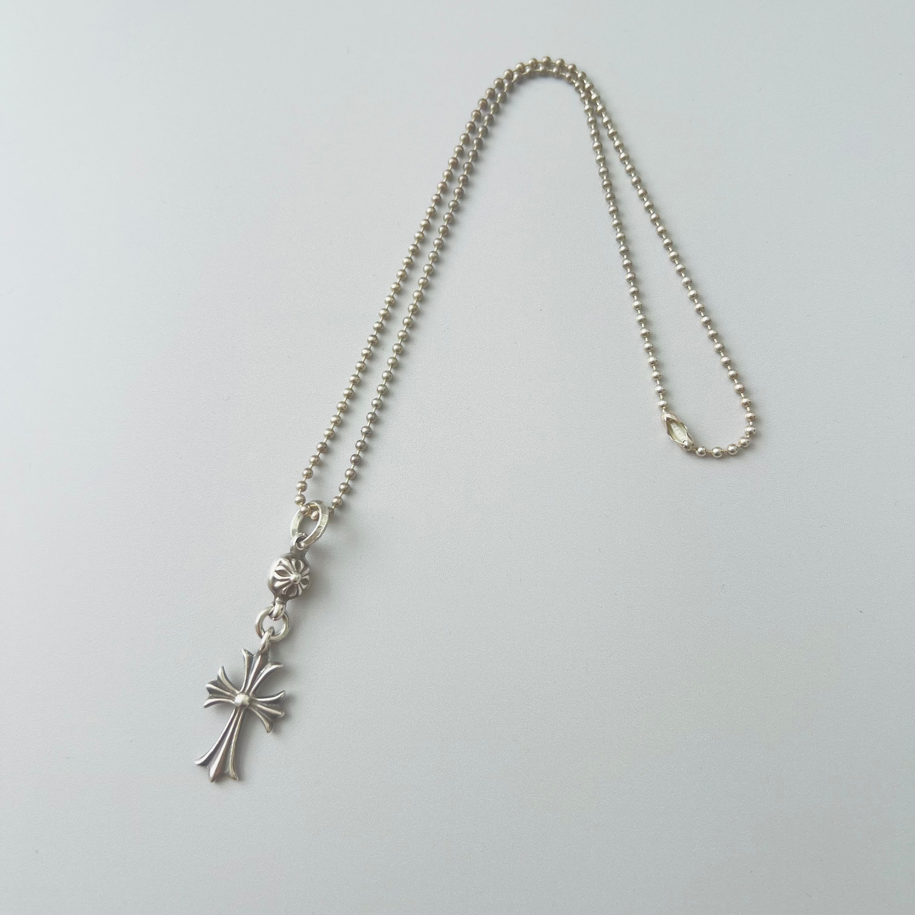 Chrome Hearts 1 Ball Tiny CH Cross Charm "Silver"