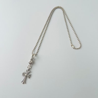 Chrome Hearts 1 Ball Tiny CH Cross Charm "Silver"