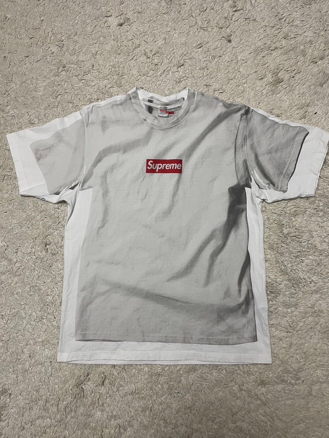 Supreme x MM6 Maison Margiela Box Logo Tee "White"