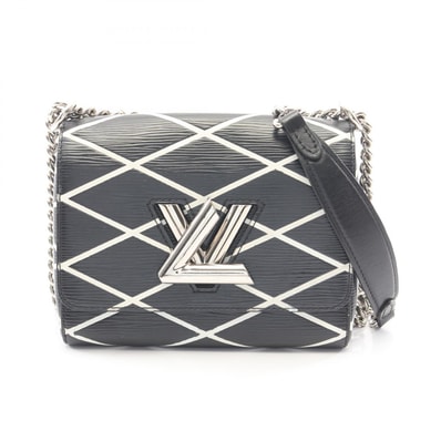ルイ・ヴィトン LOUIS VUITTON ツイストPM エピ ショルダーバッグ バッグ レザー エピ ノワール レディース ブラック系 / ホワイト系 M50525 【中古】
