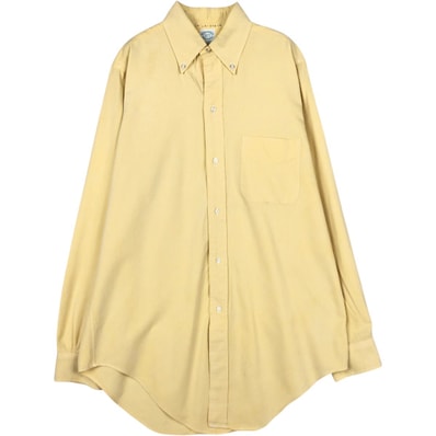 古着 ブルックスブラザーズ Brooks Brothers MAKERS 長袖 ボタンダウンシャツ USA製 メンズM相当/eaa673013