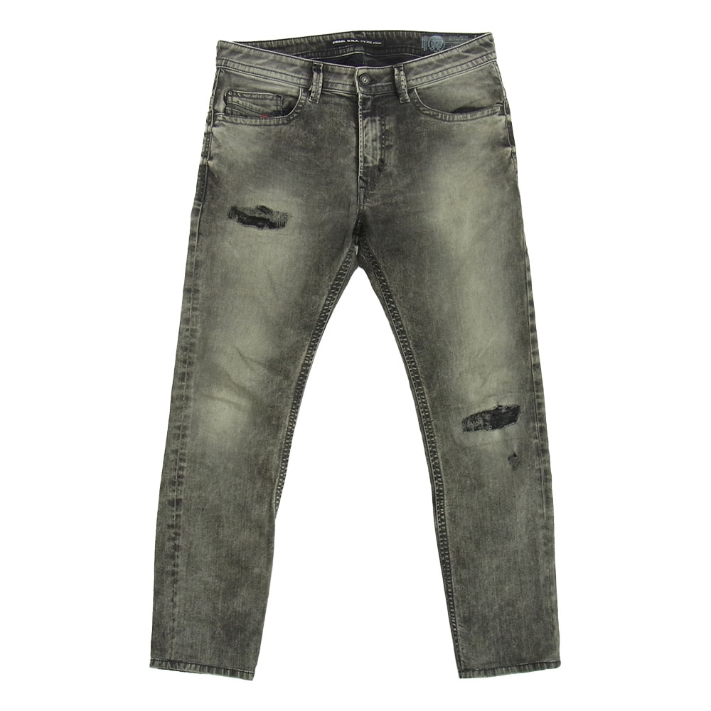 DIESEL ディーゼル デニムパンツ THAVAR スキニー ブラック デニム パンツ ブラック系 W-29  L-32【中古】
