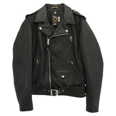 schott ショット ライダースジャケット 7825950019 ONESTAR NEW NAKED ワンスター ニュー ネイキッド TALL カウレザー ダブル ライダース ジャケット ブラック系 38【美品】【中古】