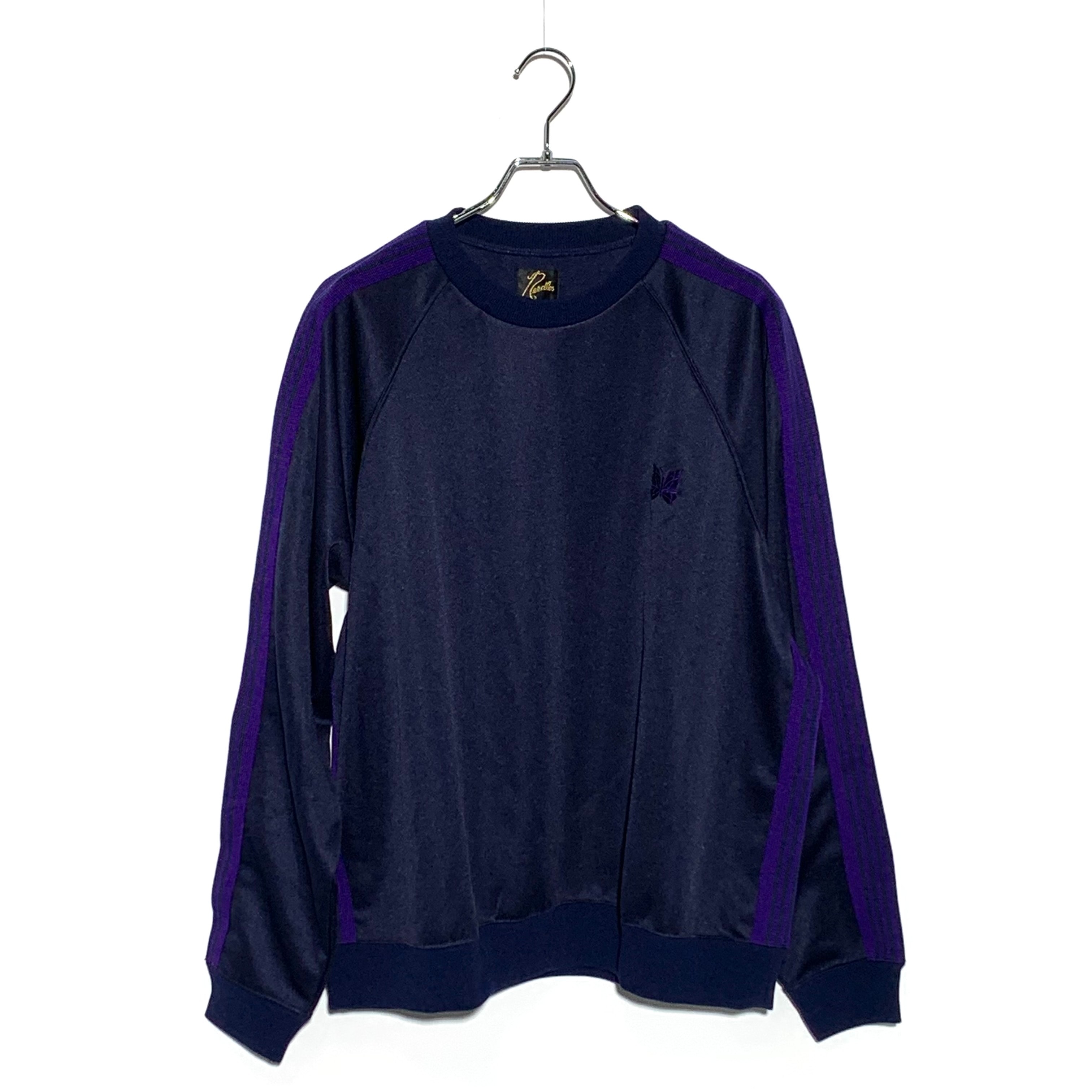 Needles23AW TRACK CREWNECK SHIRT NAVY