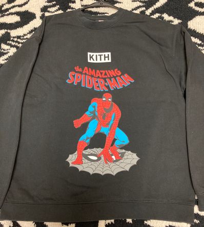 Marvel x Kith Spider-Man Allies Vintage Crewneck "Black"