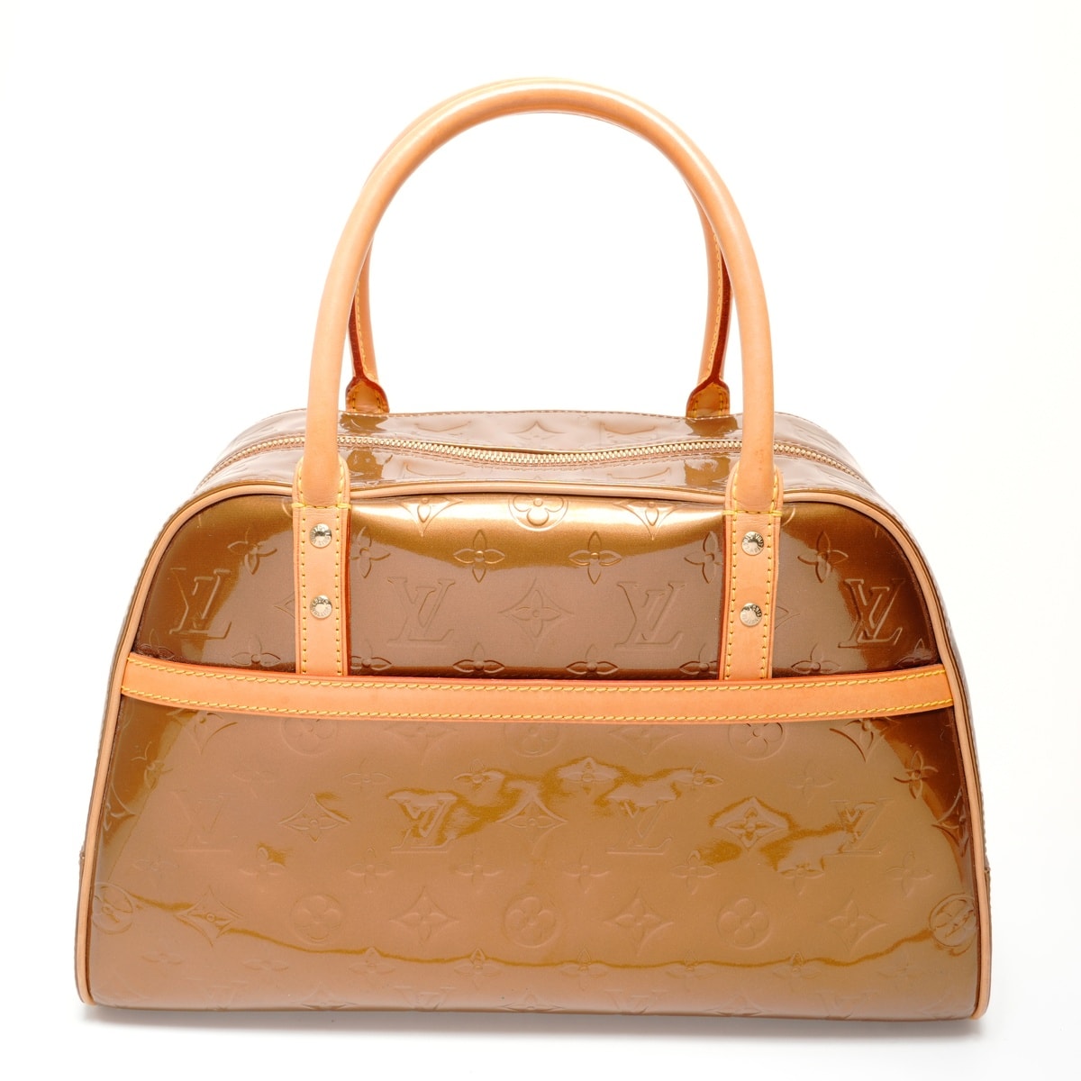 ヴィトン LV 2001年製 ヴェルニ トンプキンススクエア モノグラム ハンドバッグ【中古】