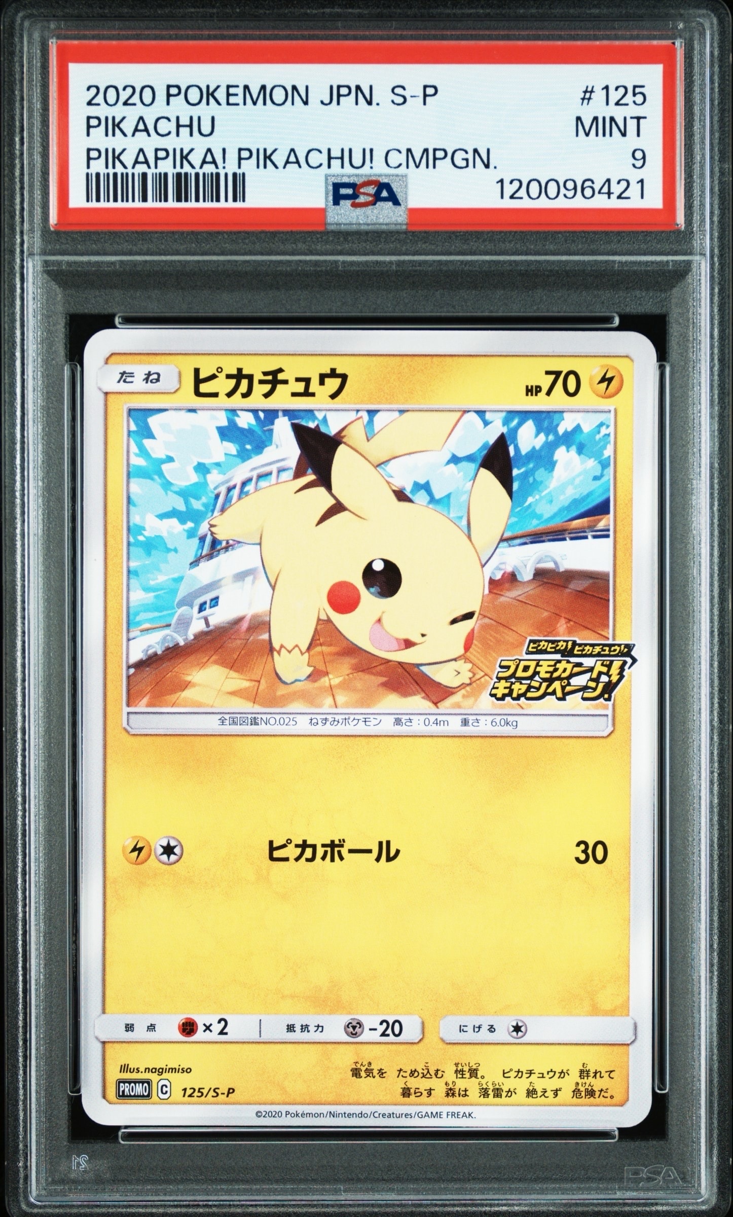 ピカチュウ: プロモ P [S-P 125](ピカピカ!ピカチュウ!プロモカードキャンペーン)