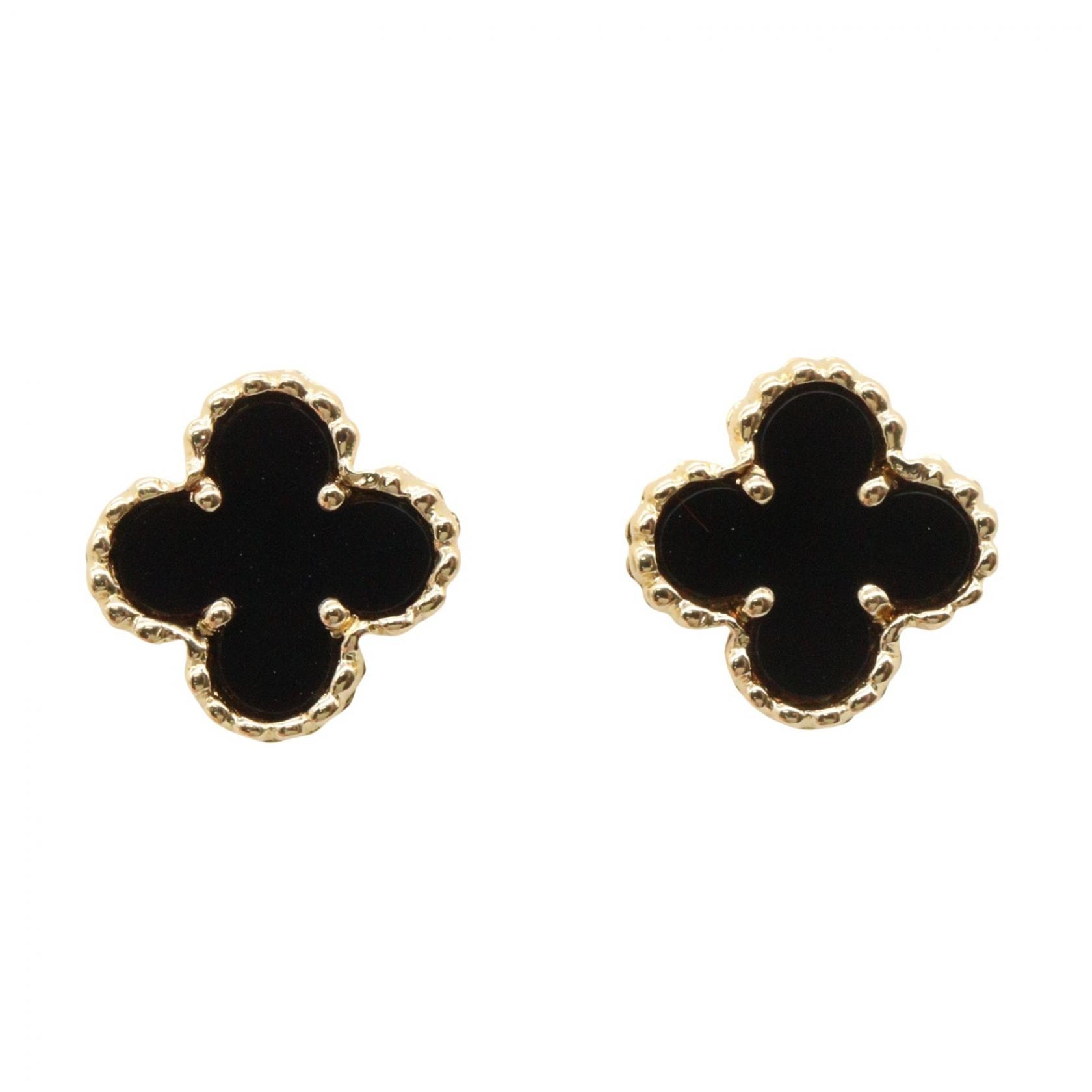 ヴァンクリーフ&アーペル Van Cleef & Arpels スウィートアルハンブラ オニキス ピアス ピアス ジュエリー K18(イエローゴールド) オニキス レディース ゴールド系 / ブラック系 VCARA44800 【中古】