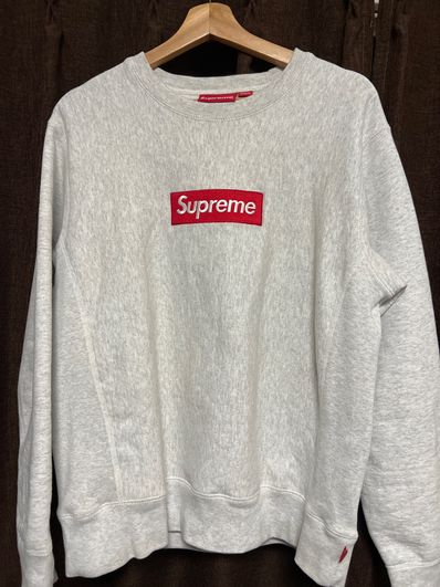 Supreme Box Logo Crewneck Sweatshirt "Ash Grey" (18FW)