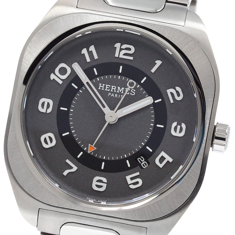 ☆極美品 ★箱付き エルメス H08 デイト SP1.741 メンズ 【中古】