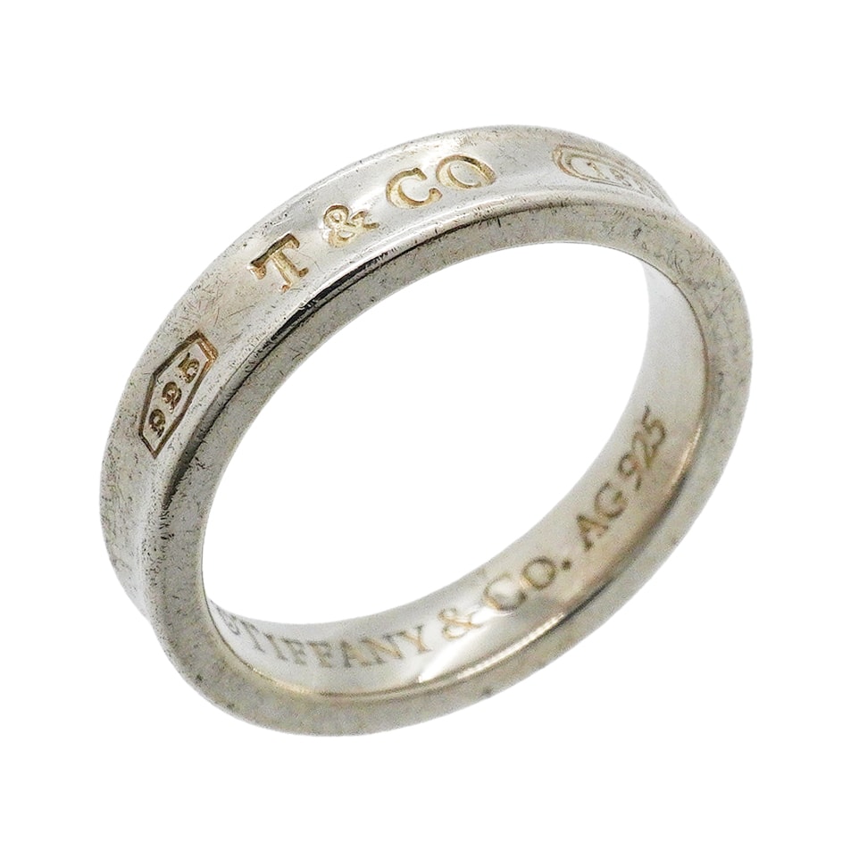 【6jgb0326】ティファニー リング ナロー シルバー925 10号【中古】レディース