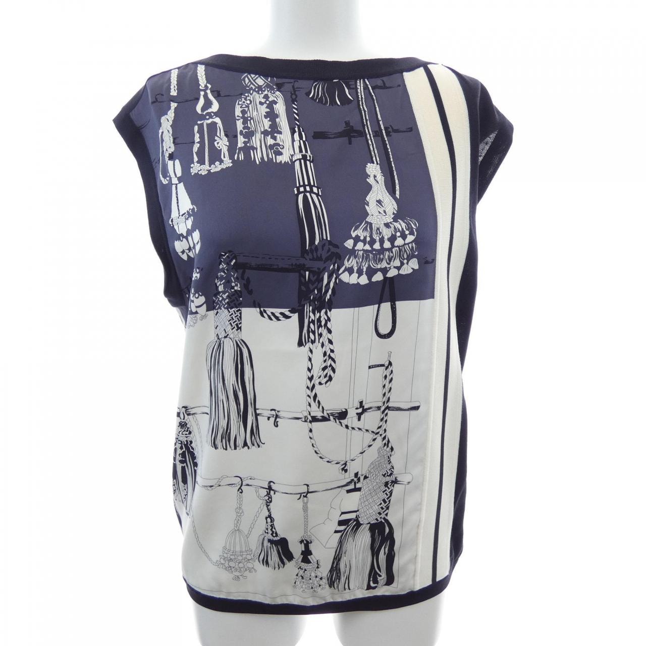 エルメス HERMES PASEMENTERIE *76-7756 ツイルレーヌ. トップス