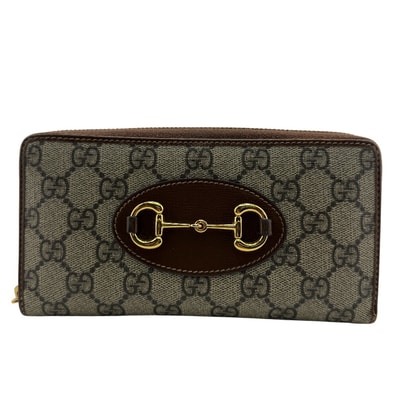 グッチ GUCCI 長財布 ホースビット GGスプリーム 8402 ブラウン