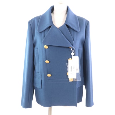 Maison Margiela Cotton Wool Tailored Jacket "Blue"