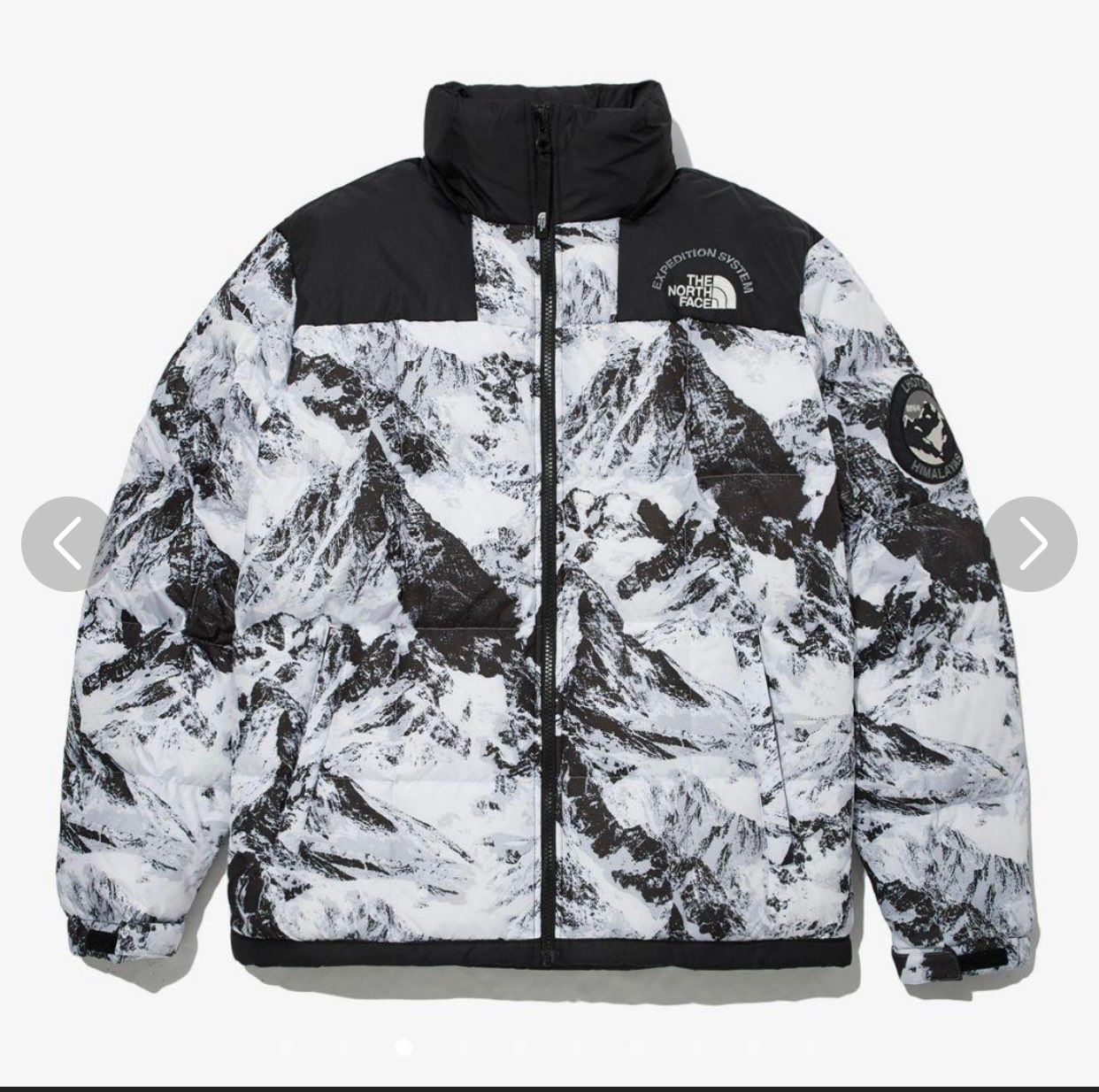 Supreme x The North Face Nuptse Jacket "White Paper Print"