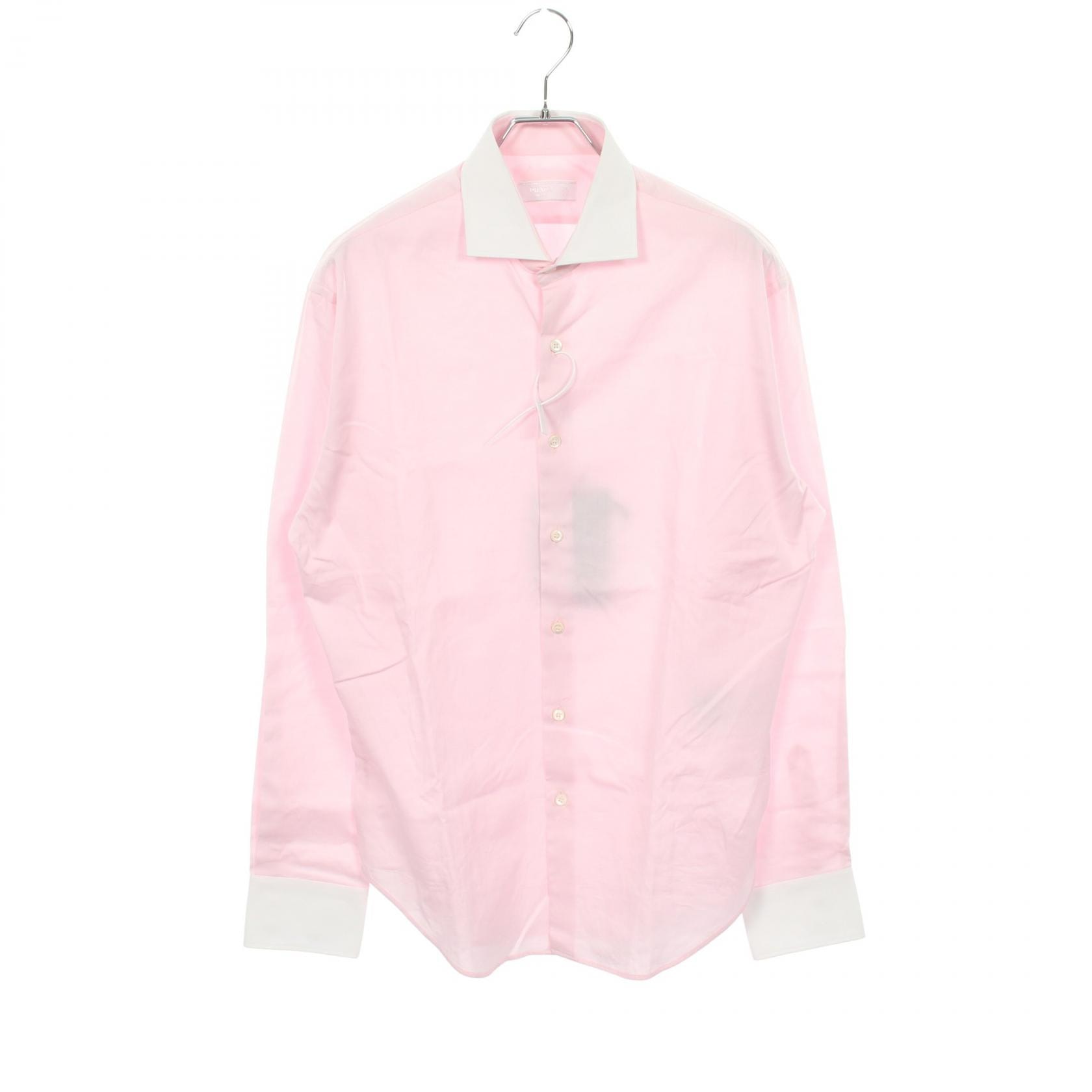 プラダ PRADA 長袖 クレリック 衣料品 トップス コットン メンズ ピンク系 【中古】
