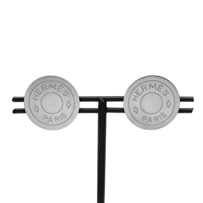 HERMES エルメス クルードセル イヤリング セリエ メタル シルバー レディース 【中古】