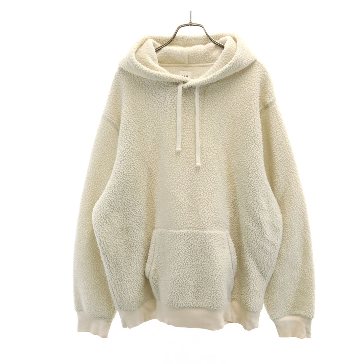 GAP ギャップ 長袖 ボア パーカー L オフホワイト