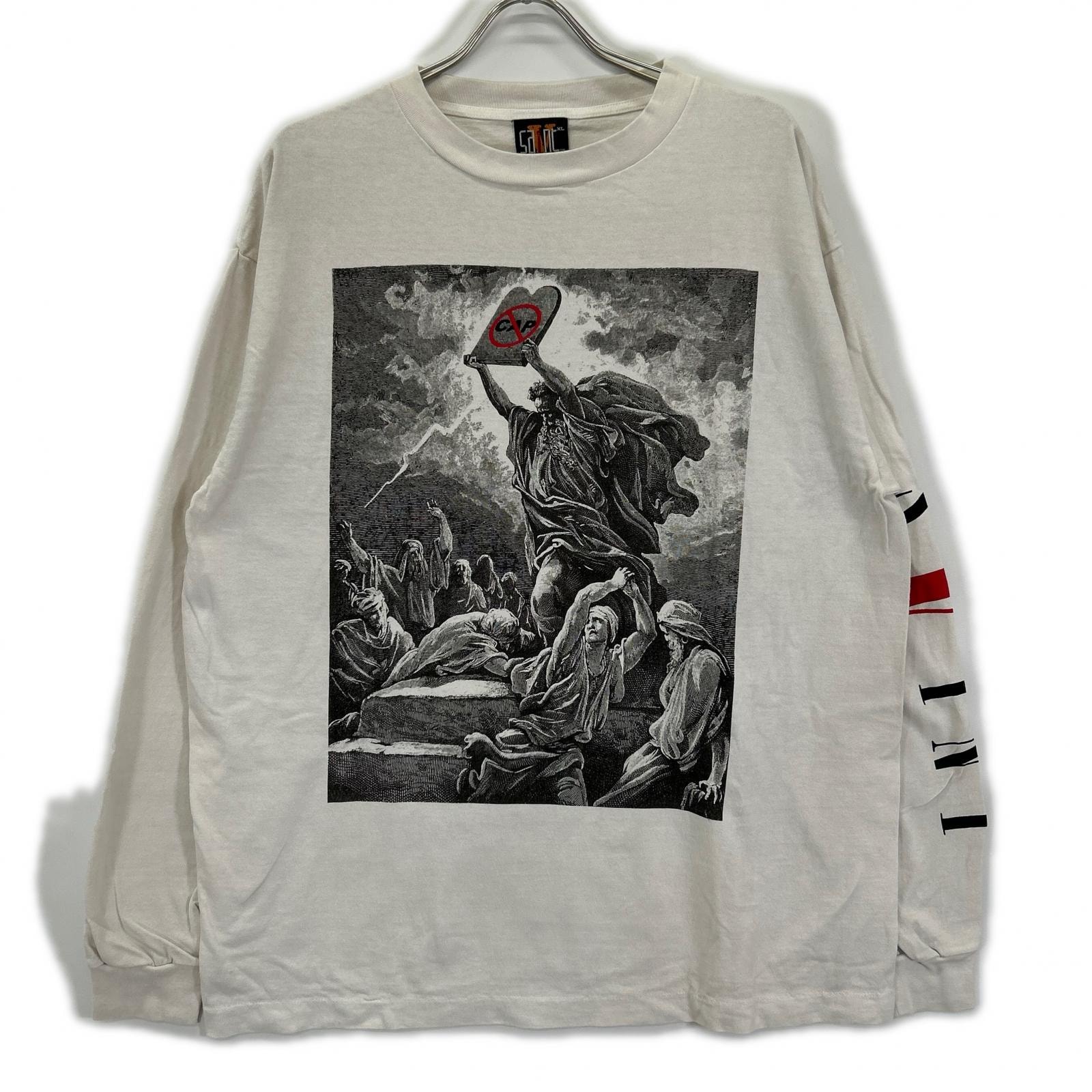 セントマイケル SM-S22-0000-069 ホワイト プリント LS TEE VLONE ロングスリーブTシャツ XL