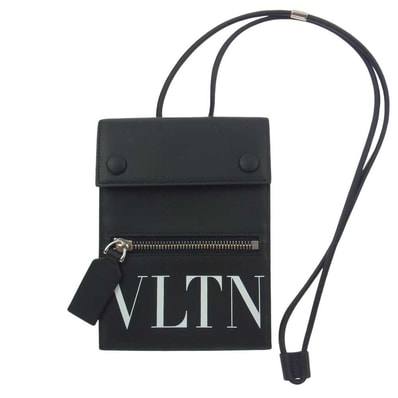 VALENTINO ヴァレンティノ その他バッグ UY2P0Q83LVN レザー ショルダー バッグ ネック ポーチ ブラック系【中古】