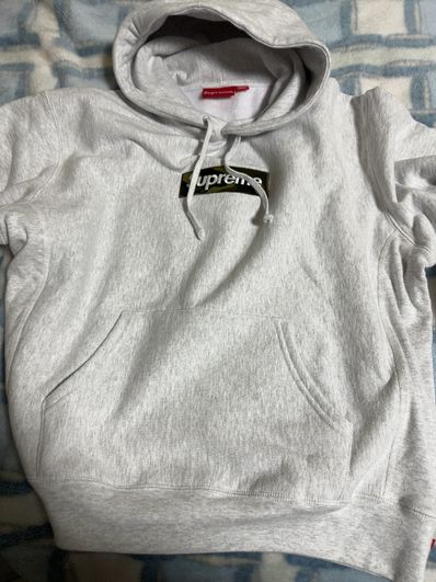 Supreme Box Logo Hooded Sweatshirt "Ash Grey" (23FW)